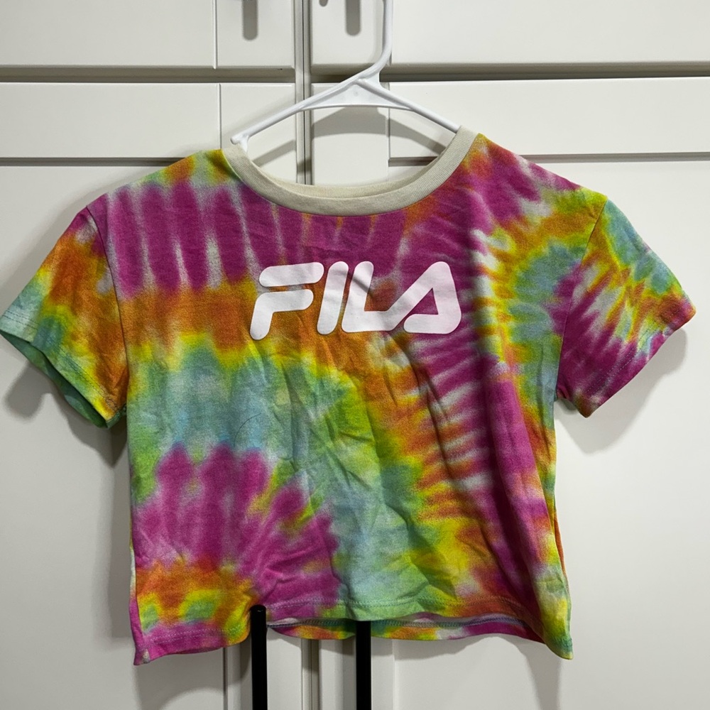 Colorful Tie-Dye Crop Top